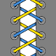 Criss Cross Lacing diagram