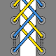 Double Back Lacing diagram