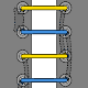 Hidden Knot Lacing diagram