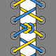 Knotted Segment Lacing diagram