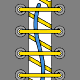 One Handed Lacing diagram