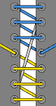 Riding Boot Lacing diagram